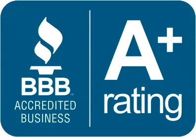 BBB accredited business with an A plus rating